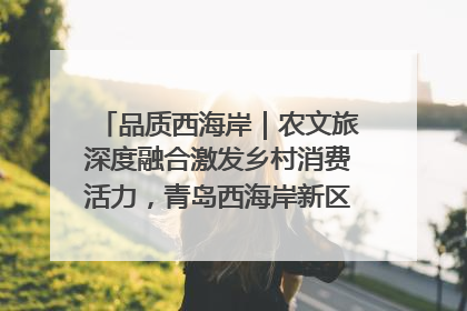 品质西海岸｜农文旅深度融合激发乡村消费活力，青岛西海岸新区的乡村振兴实践