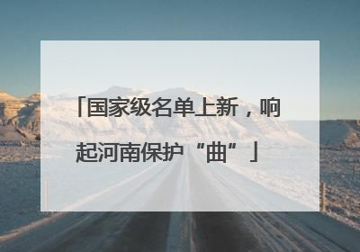 国家级名单上新，响起河南保护“曲”