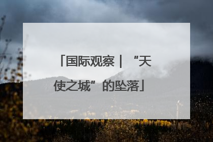 国际观察｜“天使之城”的坠落