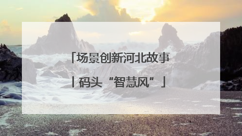 场景创新河北故事丨码头“智慧风”
