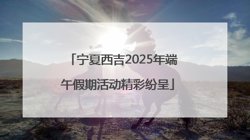 宁夏西吉2025年端午假期活动精彩纷呈