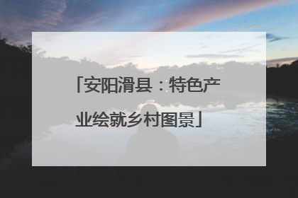 安阳滑县：特色产业绘就乡村图景