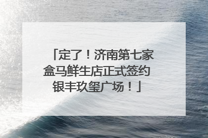定了！济南第七家盒马鲜生店正式签约银丰玖玺广场！