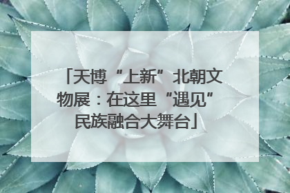 天博“上新”北朝文物展：在这里“遇见”民族融合大舞台