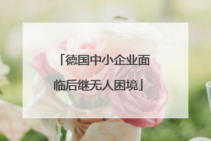 德国中小企业面临后继无人困境