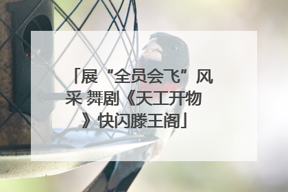 展“全员会飞”风采 舞剧《天工开物》快闪滕王阁
