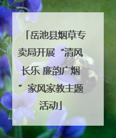 岳池县烟草专卖局开展“清风长乐 廉韵广烟”家风家教主题活动