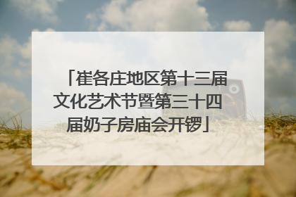 崔各庄地区第十三届文化艺术节暨第三十四届奶子房庙会开锣