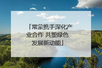 常蒙携手深化产业合作 共塑绿色发展新动能