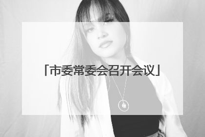 市委常委会召开会议