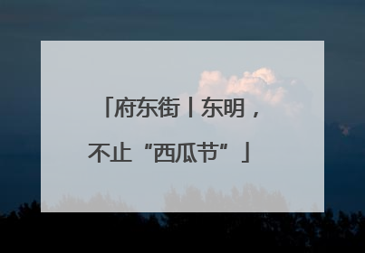 府东街丨东明，不止“西瓜节”