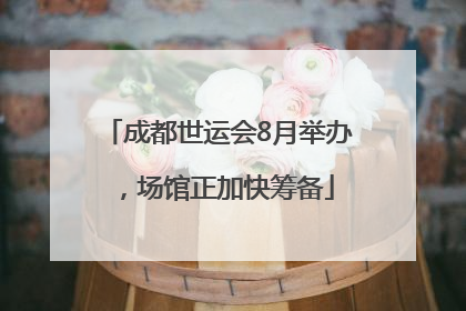 成都世运会8月举办，场馆正加快筹备
