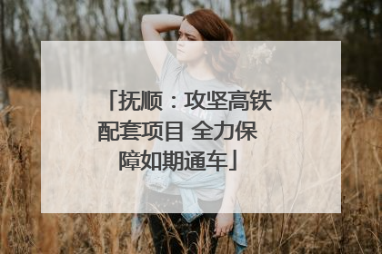 抚顺：攻坚高铁配套项目 全力保障如期通车