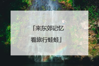 来东郊记忆 看旅行蛙蛙