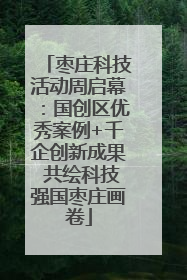 枣庄科技活动周启幕：国创区优秀案例+千企创新成果 共绘科技强国枣庄画卷