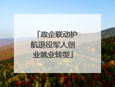政企联动护航退役军人创业就业转型