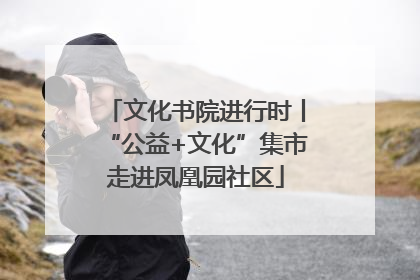 文化书院进行时丨“公益+文化”集市走进凤凰园社区