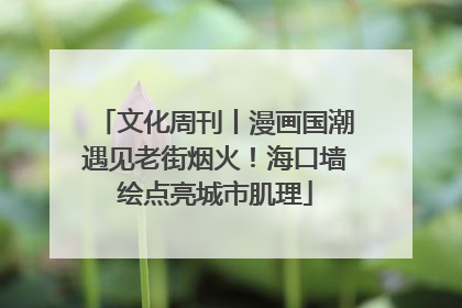 文化周刊丨漫画国潮遇见老街烟火！海口墙绘点亮城市肌理