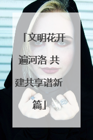 文明花开遍河洛 共建共享谱新篇