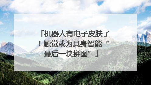 机器人有电子皮肤了！触觉或为具身智能“最后一块拼图”