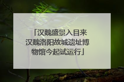 汉魏盛景入目来 汉魏洛阳故城遗址博物馆今起试运行