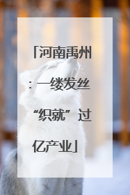 河南禹州：一缕发丝“织就”过亿产业
