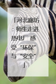 河北廊坊：师生走进热电厂 感受“环保”与“安全”