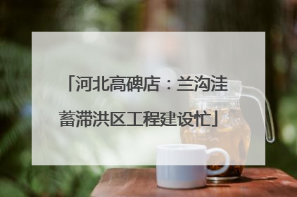 河北高碑店：兰沟洼蓄滞洪区工程建设忙