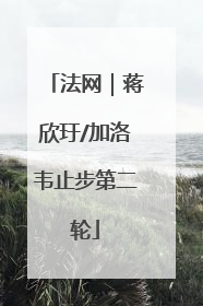 法网｜蒋欣玗/加洛韦止步第二轮