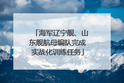 海军辽宁舰、山东舰航母编队完成实战化训练任务