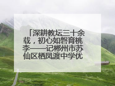 深耕教坛三十余载，初心如磐育桃李——记郴州市苏仙区栖凤渡中学优秀教师黄辉华