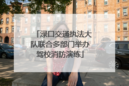 渌口交通执法大队联合多部门举办驾校消防演练