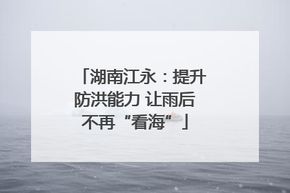 湖南江永：提升防洪能力 让雨后不再“看海”