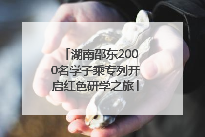湖南邵东2000名学子乘专列开启红色研学之旅