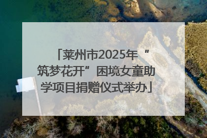 莱州市2025年“筑梦花开”困境女童助学项目捐赠仪式举办