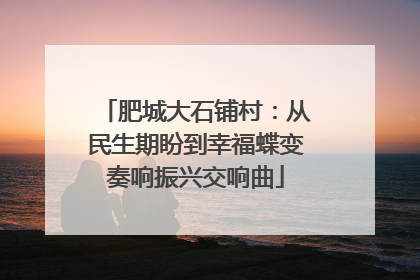 肥城大石铺村：从民生期盼到幸福蝶变奏响振兴交响曲