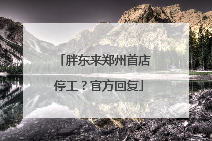 胖东来郑州首店停工？官方回复
