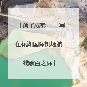 落子成势——写在花湖国际机场航线破百之际
