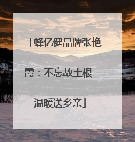 蜂亿健品牌张艳霞：不忘故土根 温暖送乡亲