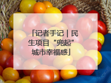 记者手记｜民生项目“兜起”城市幸福感
