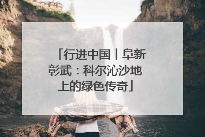 行进中国丨阜新彰武：科尔沁沙地上的绿色传奇