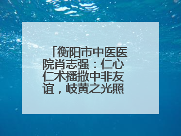 衡阳市中医医院肖志强：仁心仁术播撒中非友谊，岐黄之光照亮津巴大地