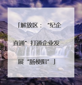解放区：“纪企直通”打通企业发展“肠梗阻”