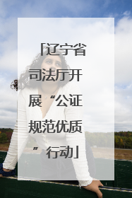 辽宁省司法厅开展“公证规范优质”行动