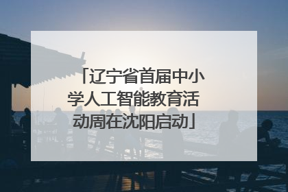 辽宁省首届中小学人工智能教育活动周在沈阳启动