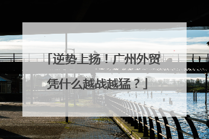 逆势上扬！广州外贸凭什么越战越猛？