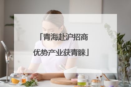 青海赴沪招商 优势产业获青睐
