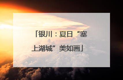 银川：夏日“塞上湖城”美如画