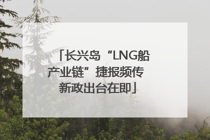 长兴岛“LNG船产业链”捷报频传 新政出台在即