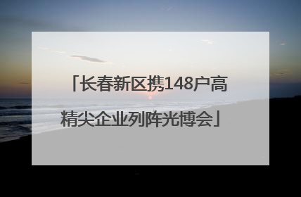 长春新区携148户高精尖企业列阵光博会